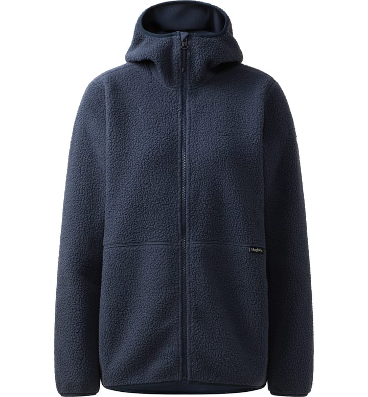 Funäs Pile Hood Women Tarn Blue Funäs Pile Hood Women Tarn Blue