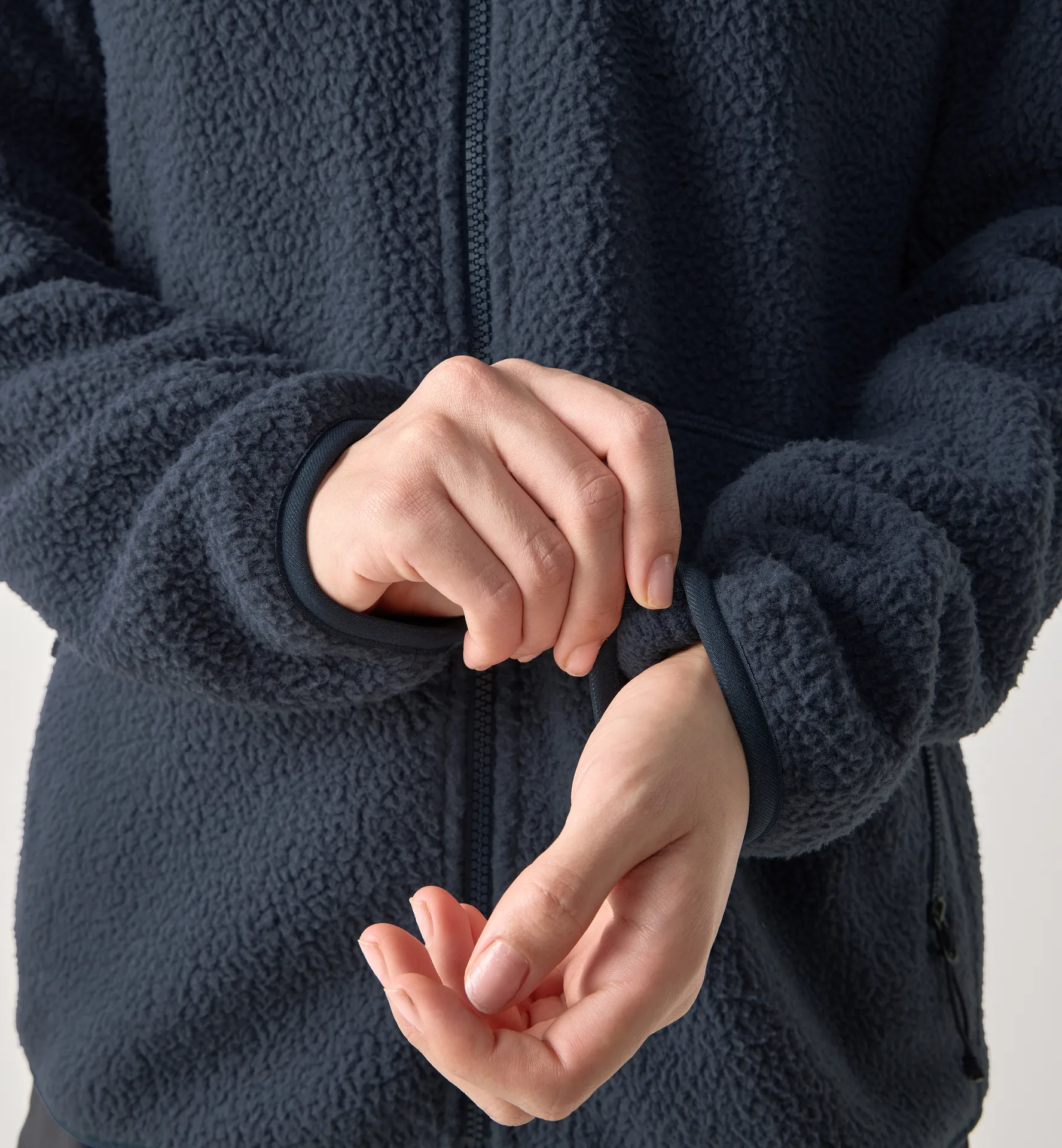 Funäs Pile Hood Women Tarn Blue