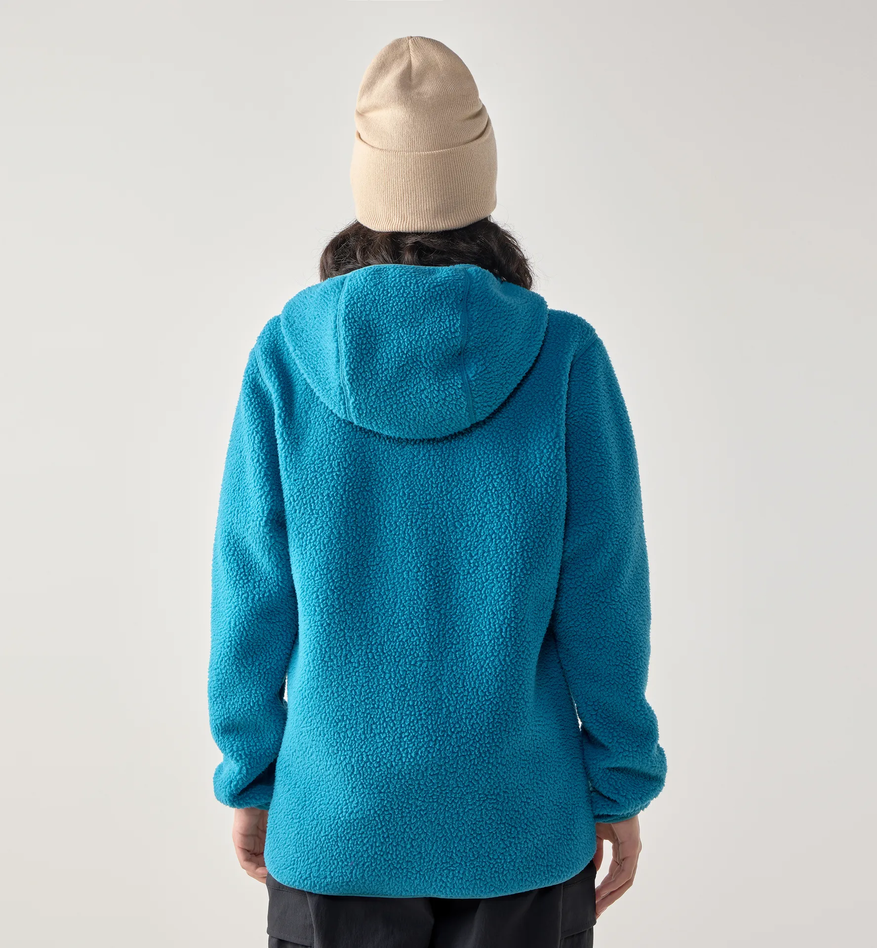 Funäs Pile Hood Women Deep Teal
