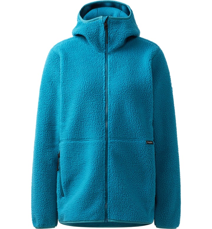 Funäs Pile Hood Women Deep Teal Funäs Pile Hood Women Deep Teal