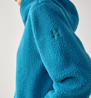 Funäs Pile Hood Women Deep Teal