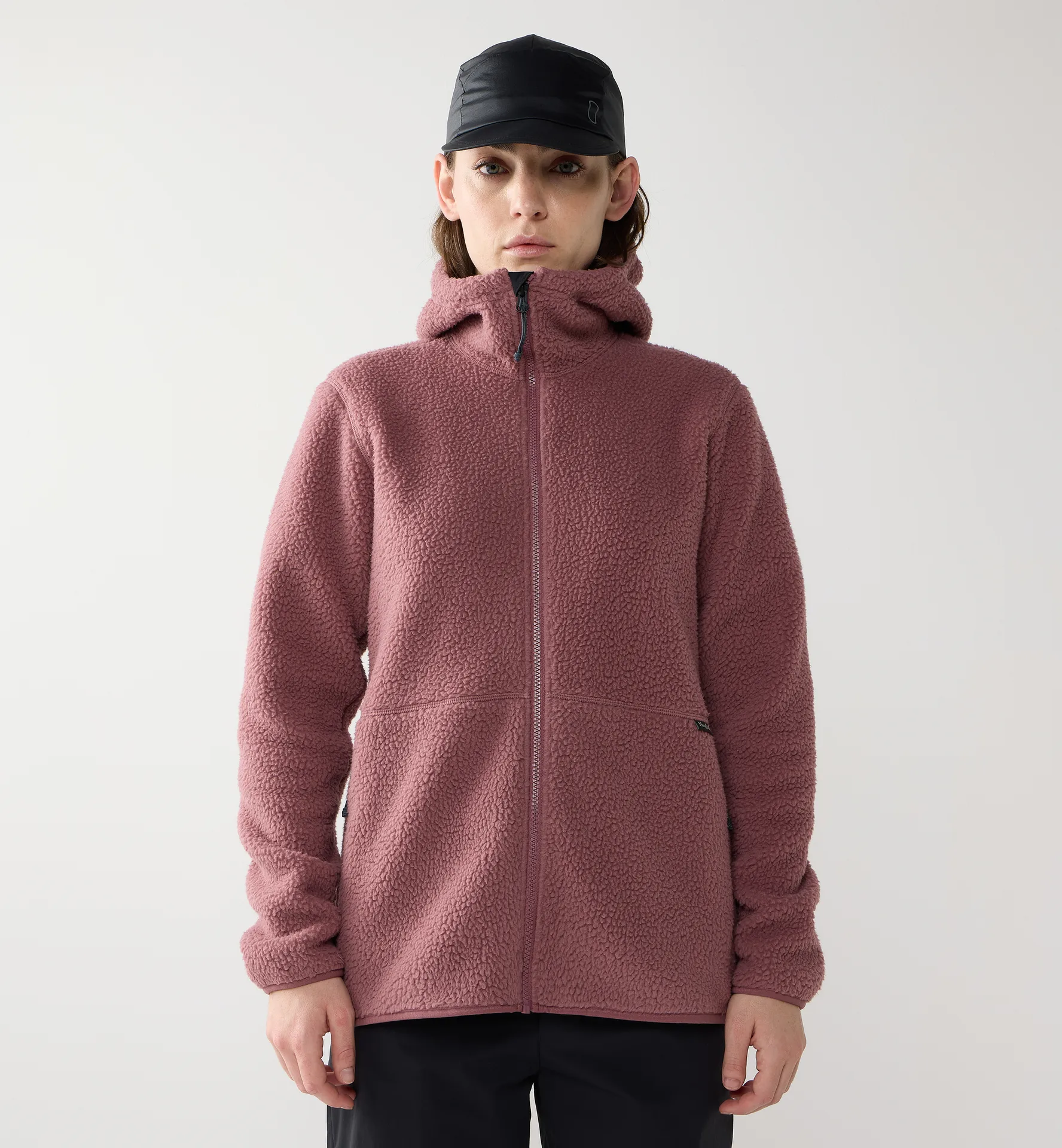 Funäs Pile Hood Women Misty Mauve