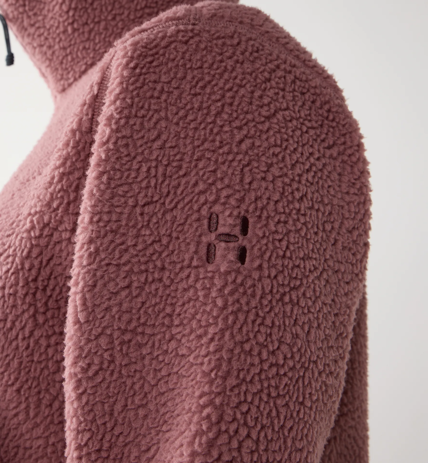 Funäs Pile Hood Women Misty Mauve
