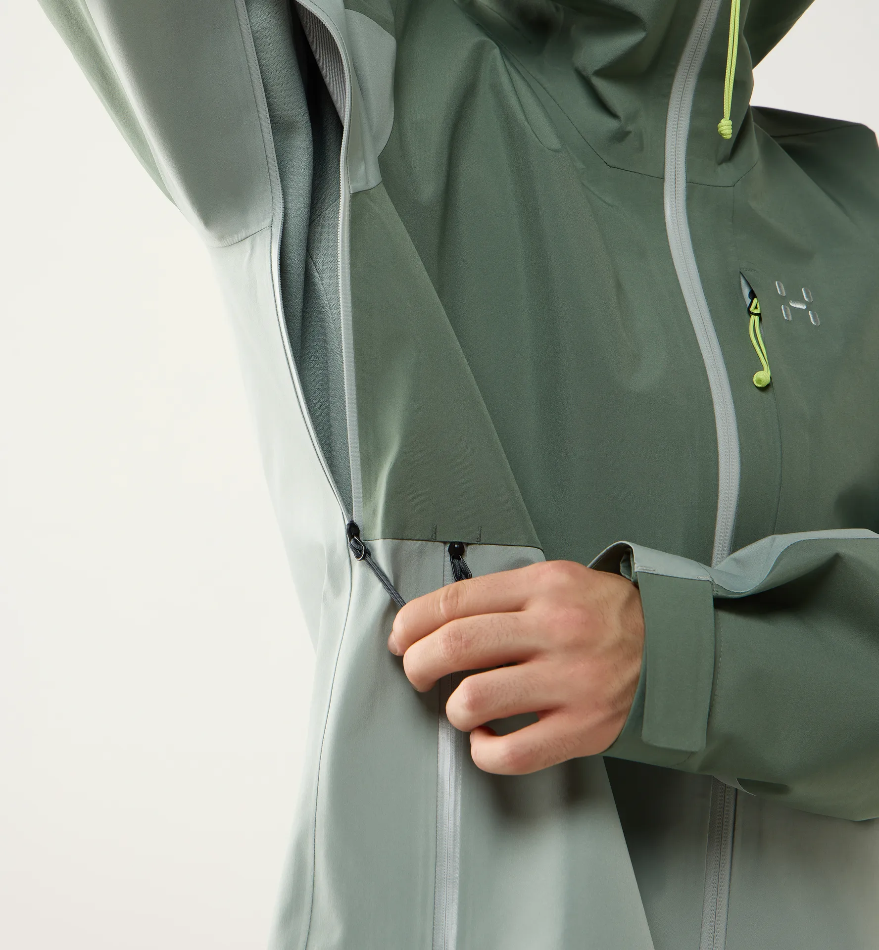 Front Proof II Jacket Men | Chlorophyll Green/Dew Green | Hiking
