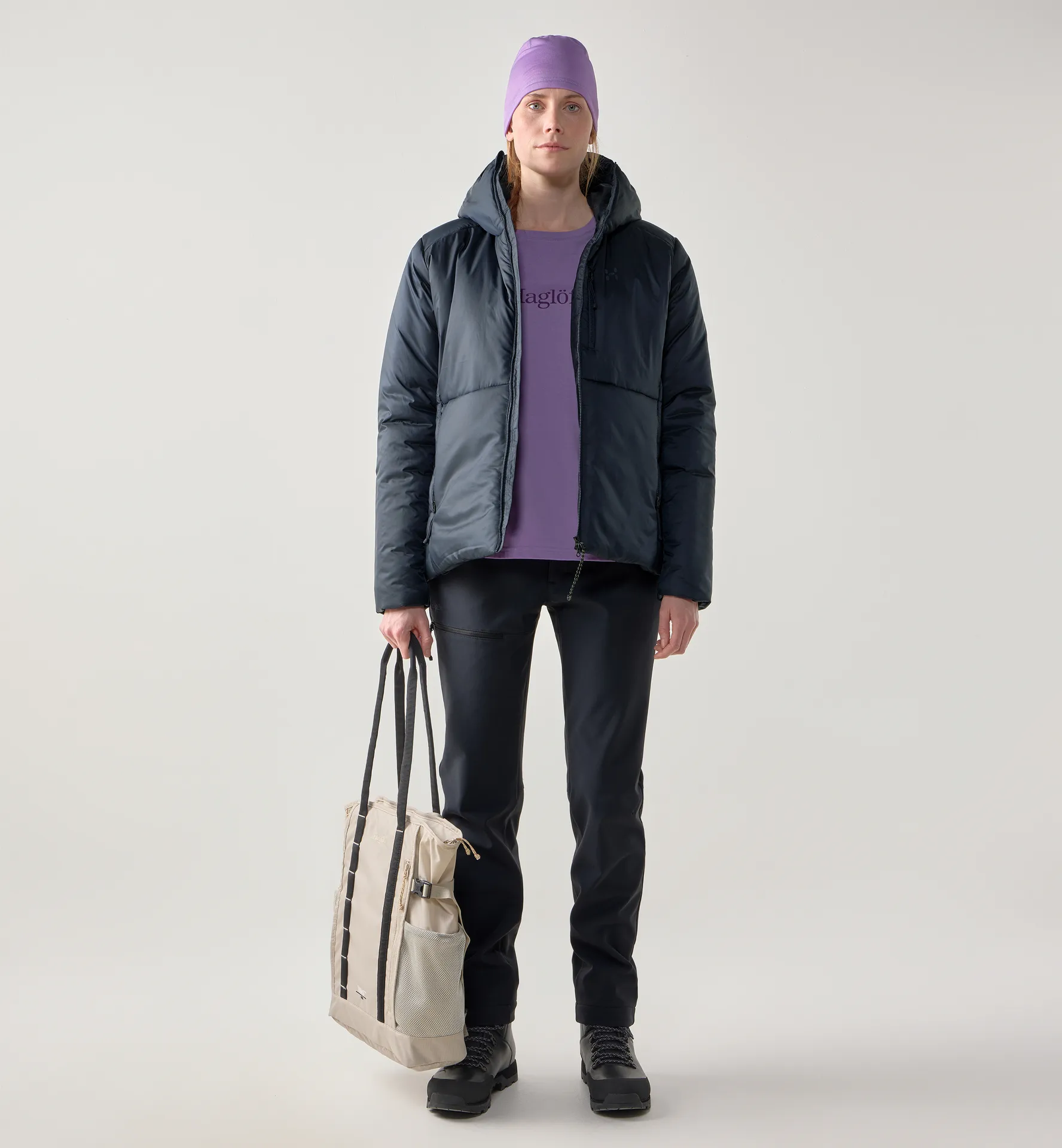 Breeze Mimic Hood Women Tarn Blue