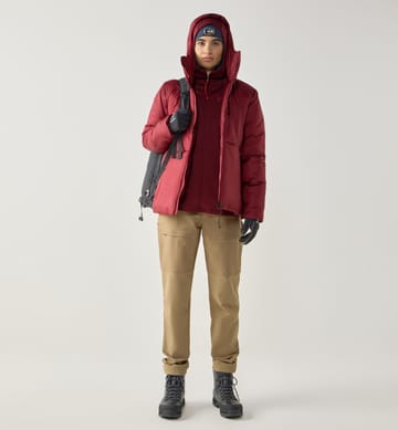 Breeze Mimic Hood Women Carmine Red
