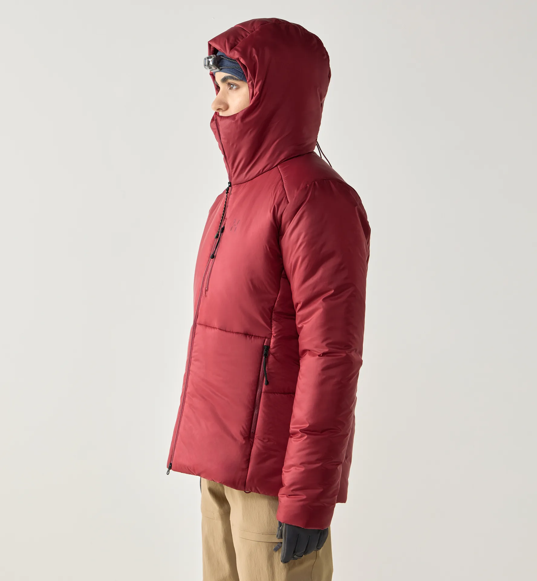 Breeze Mimic Hood Women Carmine Red