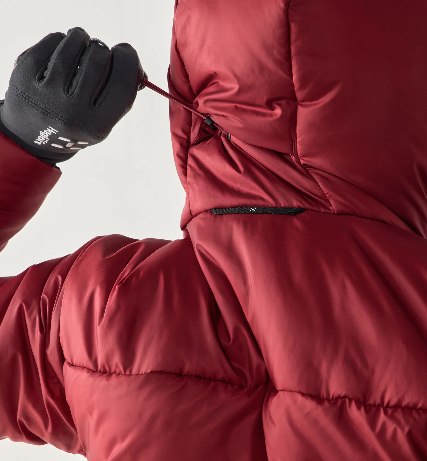 Breeze Mimic Hood Women Carmine Red