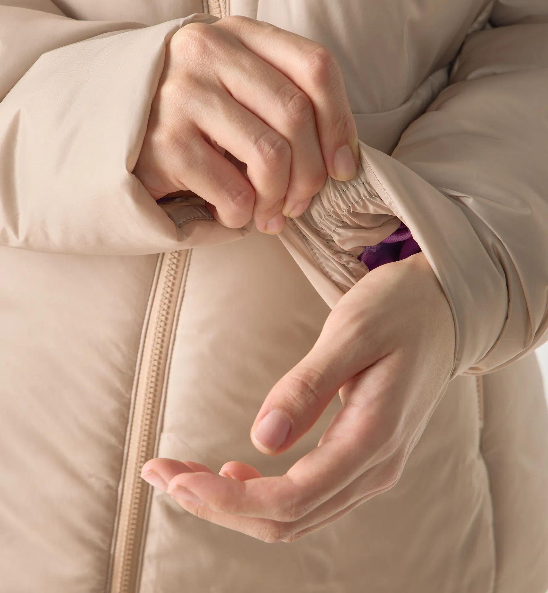 Breeze Mimic Hood Women Chalk Beige