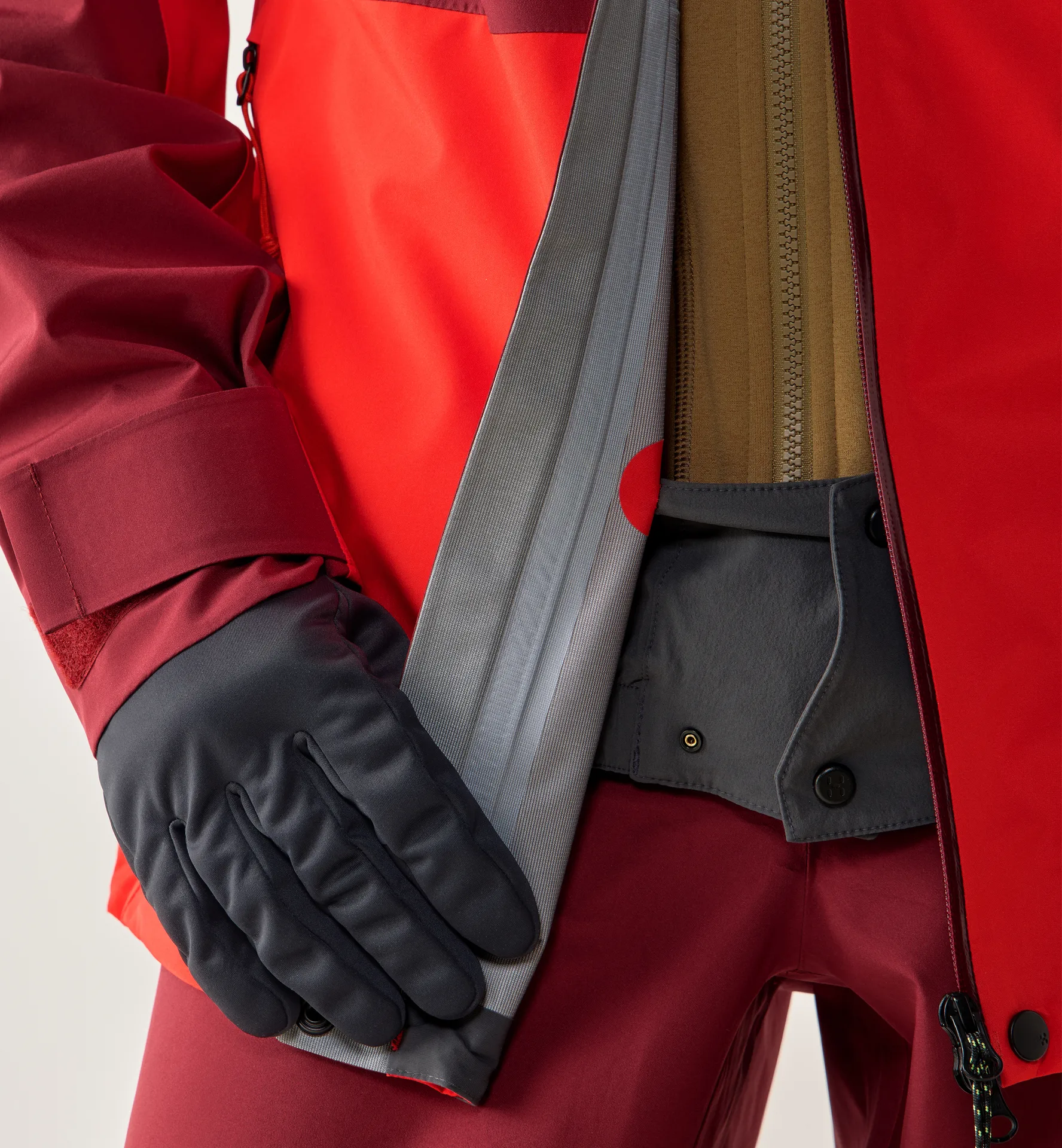 Alper Proof Jacket Men Carmine Red/Tech Red