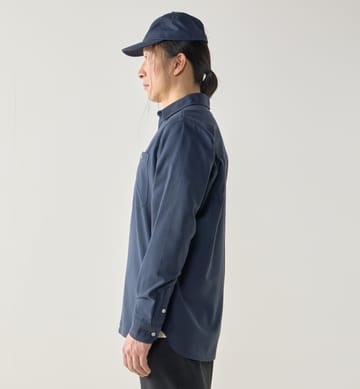 Virke Flannel Shirt Men Tarn Blue
