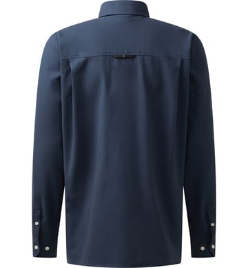 Virke Flannel Shirt Men Tarn Blue