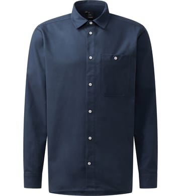 Virke Flannel Shirt Men Tarn Blue