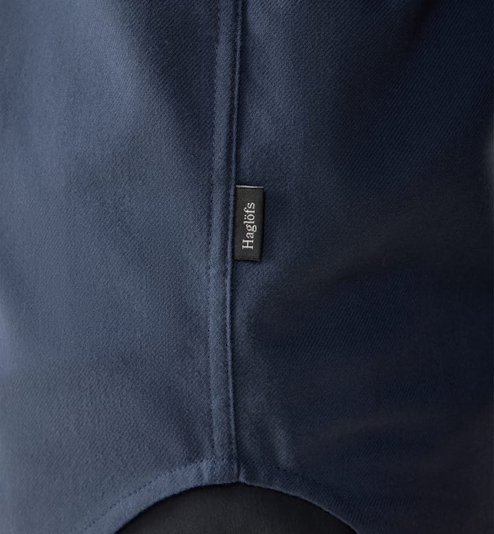 Virke Flannel Shirt Men Tarn Blue