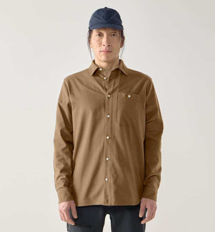 Virke Flannel Shirt Men Teak Brown