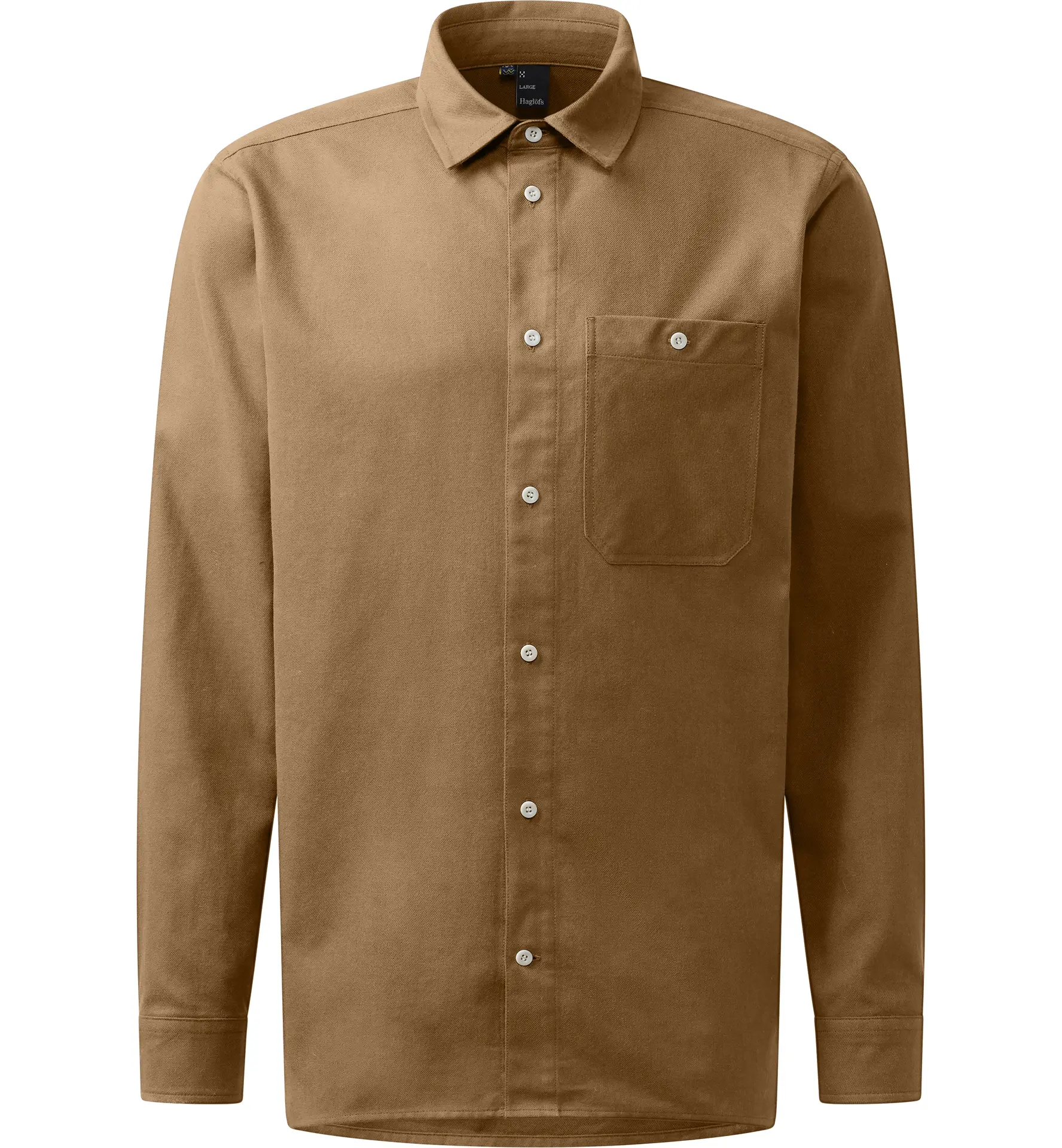 Virke Flannel Shirt Men Teak Brown