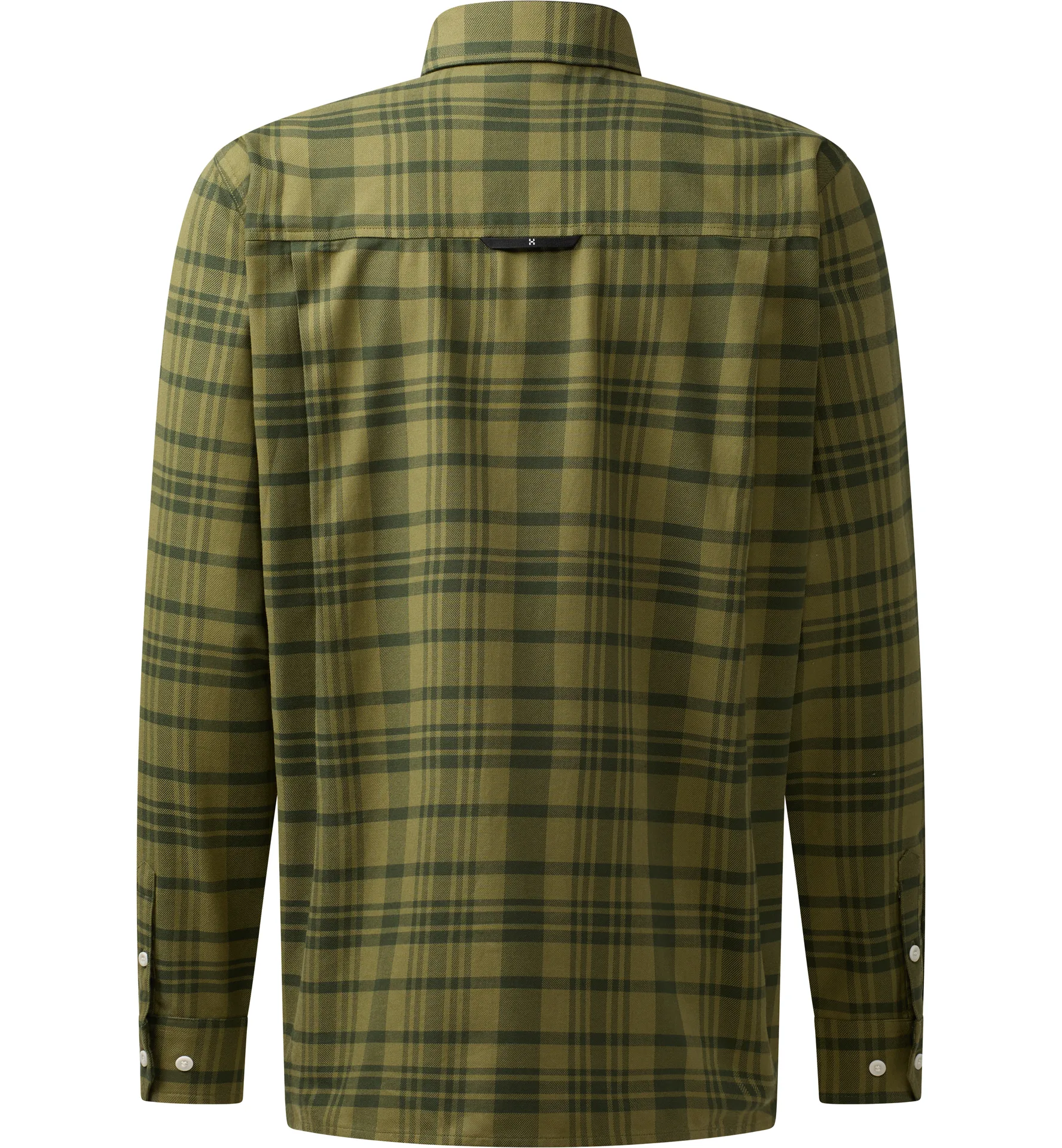 Virke Flannel Shirt Men Seaweed Green/Olive Green