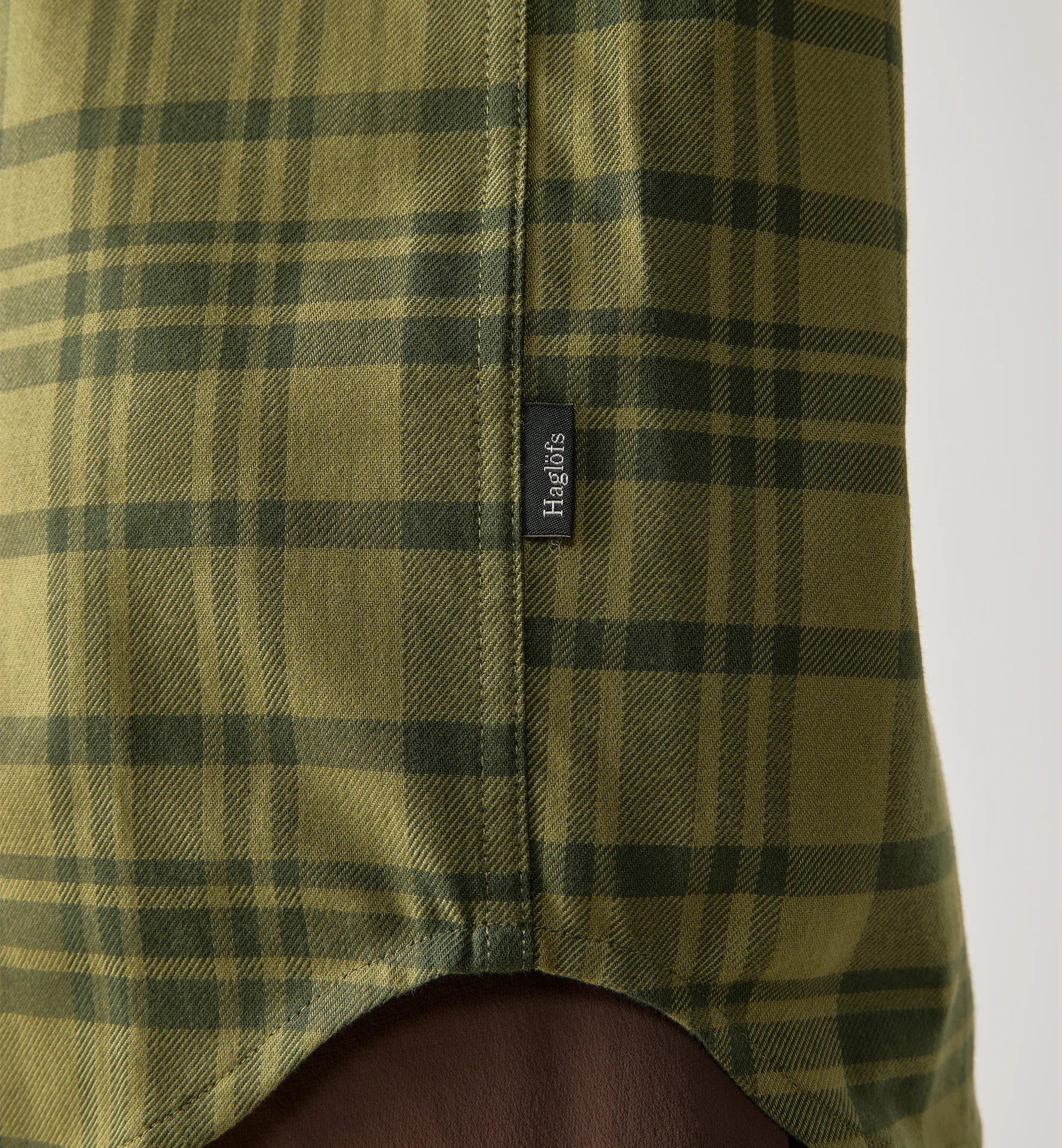 Virke Flannel Shirt Men Seaweed Green/Olive Green