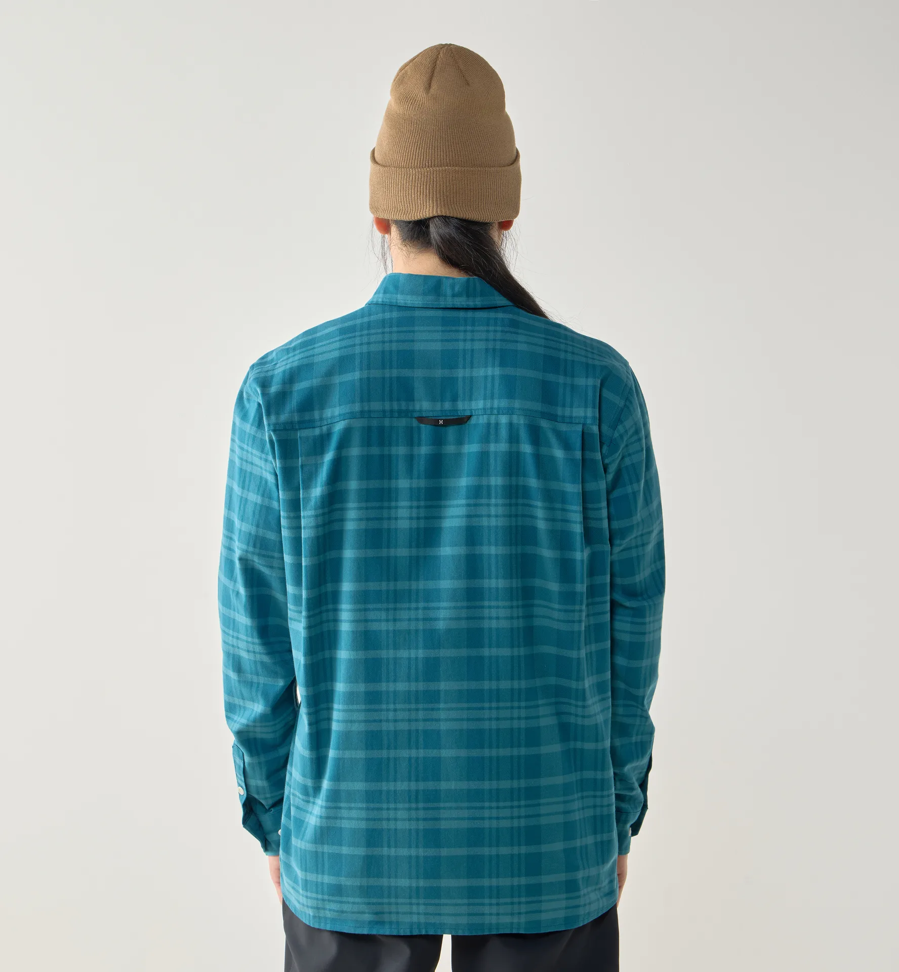 Virke Flannel Shirt Men Mountain Teal/Deep Teal