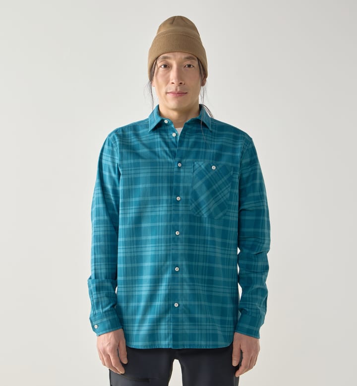 Virke Flannel Shirt Men Mountain Teal/Deep Teal Virke Flannel Shirt Men Mountain Teal/Deep Teal