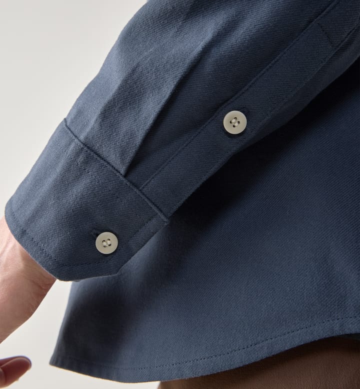 Virke Flannel Shirt Women Tarn Blue