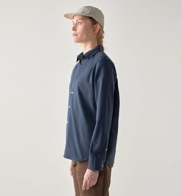 Virke Flannel Shirt Women Tarn Blue