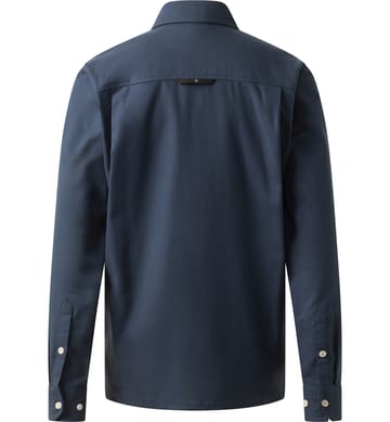 Virke Flannel Shirt Women Tarn Blue