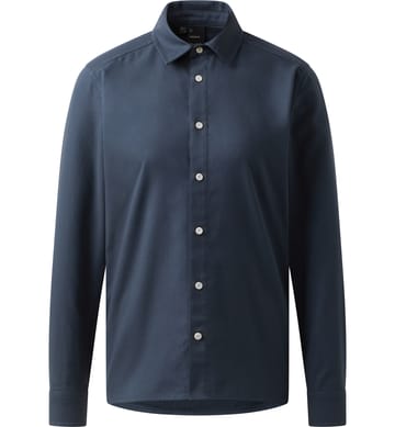Virke Flannel Shirt Women Tarn Blue