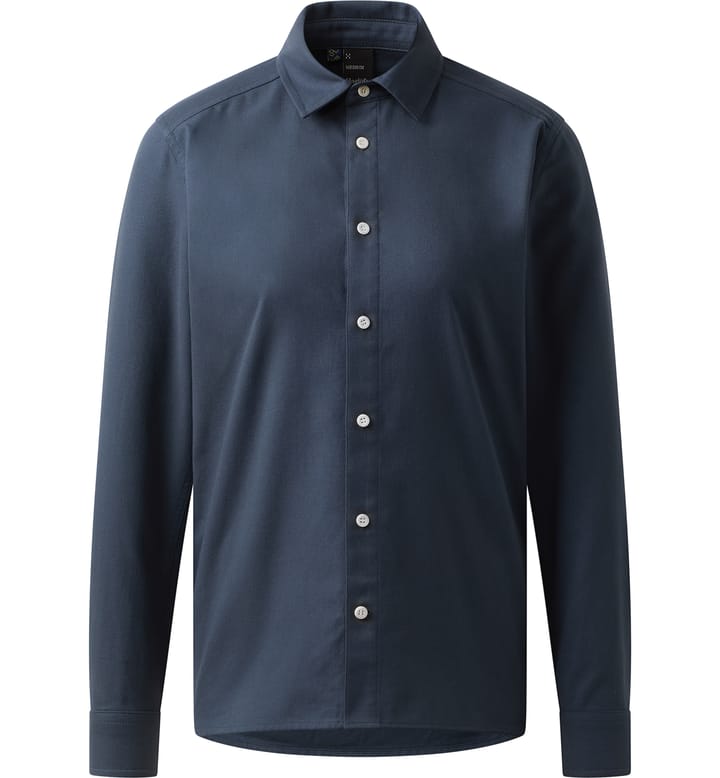 Virke Flannel Shirt Women Tarn Blue