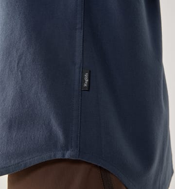 Virke Flannel Shirt Women Tarn Blue