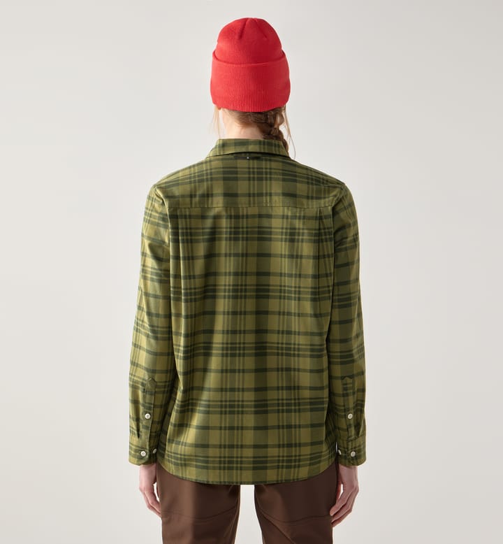 Virke Flannel Shirt Women Seaweed Green/Olive Green Virke Flannel Shirt Women Seaweed Green/Olive Green