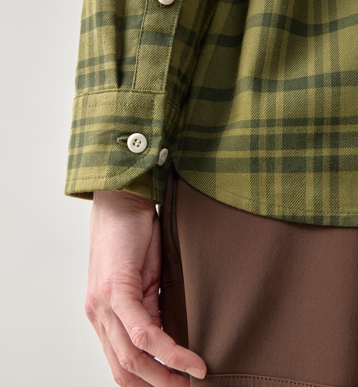 Virke Flannel Shirt Women Seaweed Green/Olive Green Virke Flannel Shirt Women Seaweed Green/Olive Green