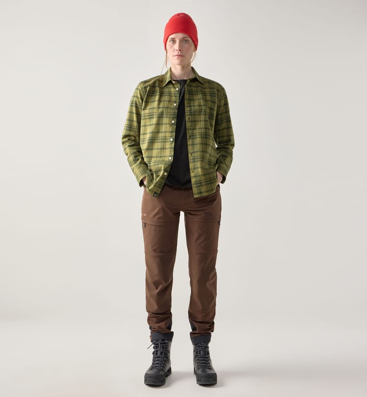 Virke Flannel Shirt Women Seaweed Green/Olive Green Virke Flannel Shirt Women Seaweed Green/Olive Green