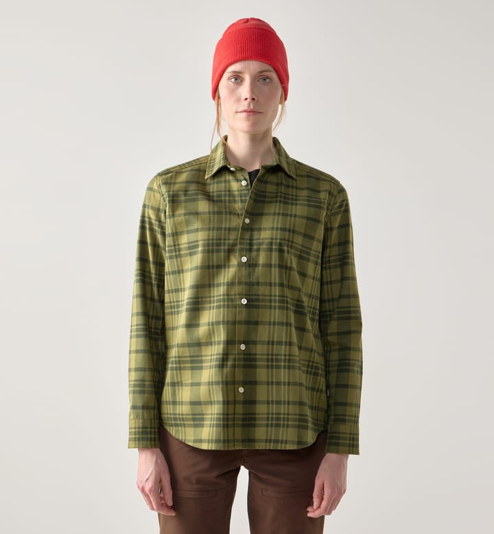 Virke Flannel Shirt Women Seaweed Green/Olive Green Virke Flannel Shirt Women Seaweed Green/Olive Green