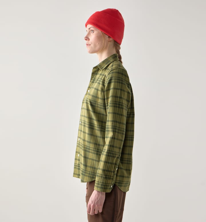 Virke Flannel Shirt Women Seaweed Green/Olive Green Virke Flannel Shirt Women Seaweed Green/Olive Green