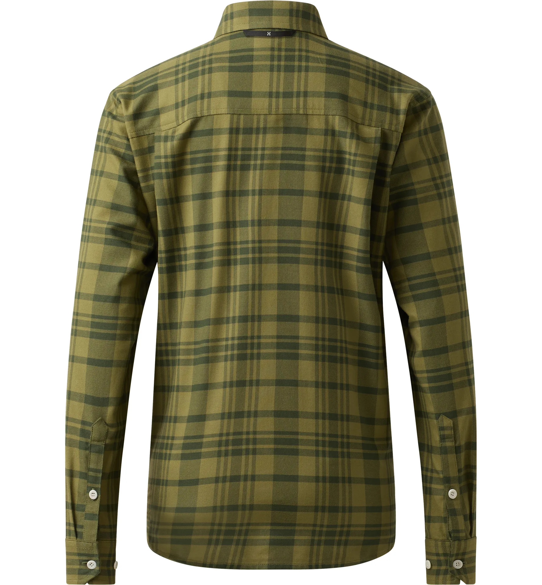 Virke Flannel Shirt Women Seaweed Green/Olive Green