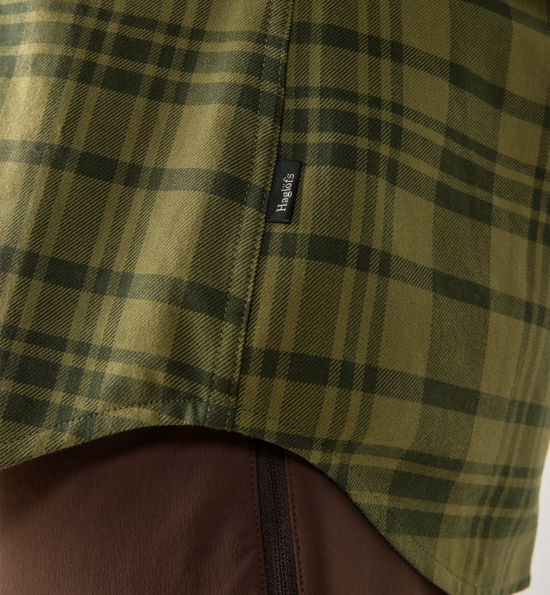 Virke Flannel Shirt Women Seaweed Green/Olive Green