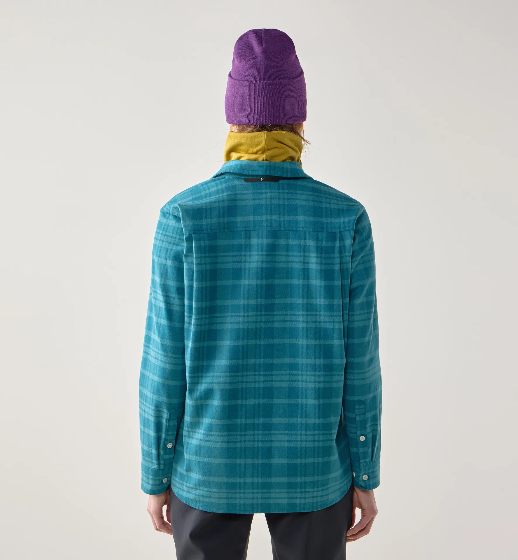 Virke Flannel Shirt Women Mountain Teal/Deep Teal