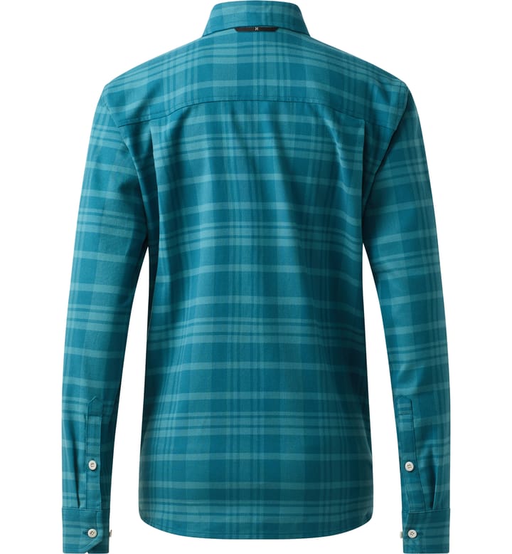 Virke Flannel Shirt Women Mountain Teal/Deep Teal Virke Flannel Shirt Women Mountain Teal/Deep Teal