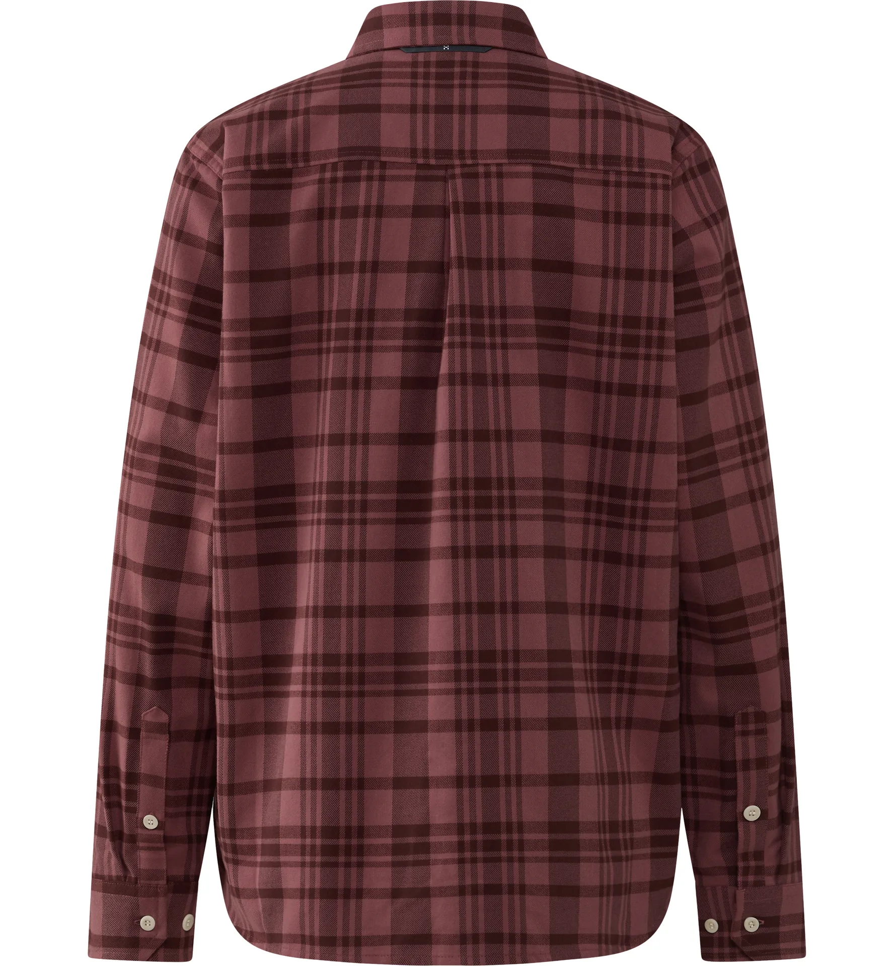 Virke Flannel Shirt Women Maroon Trail / Misty Mauve
