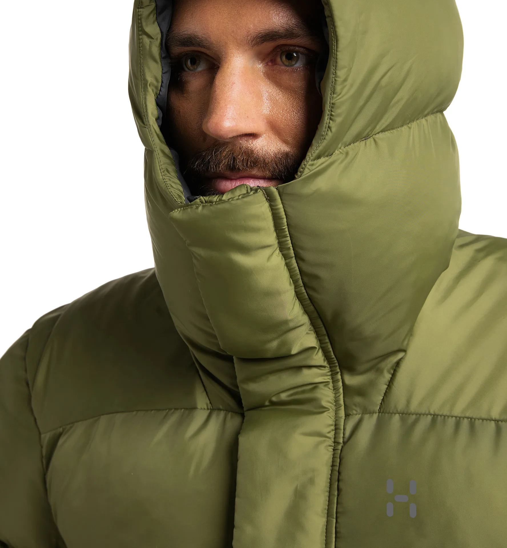 Puffy Mimic II Hood Men Olive Green