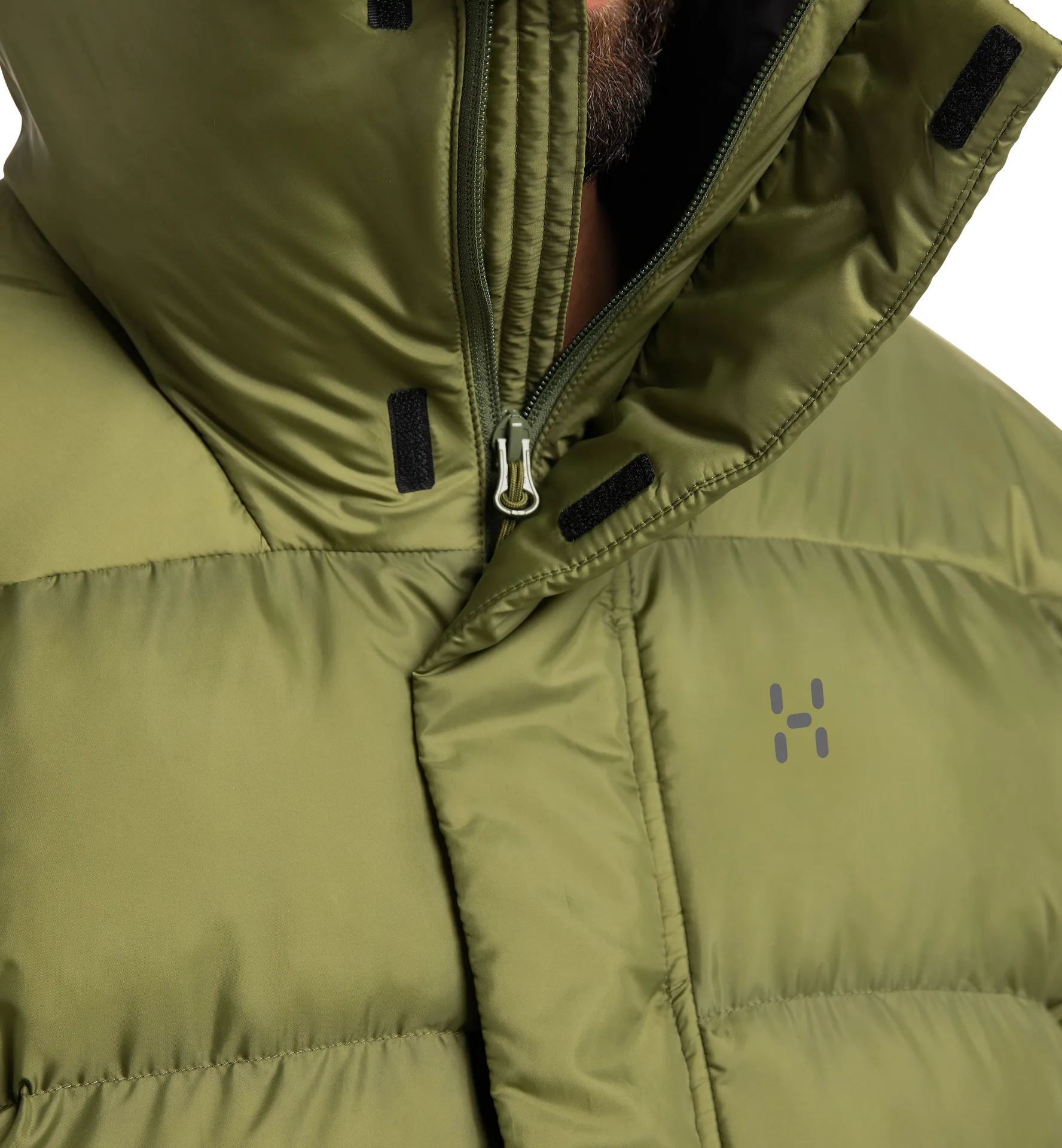 Puffy Mimic II Hood Men Olive Green