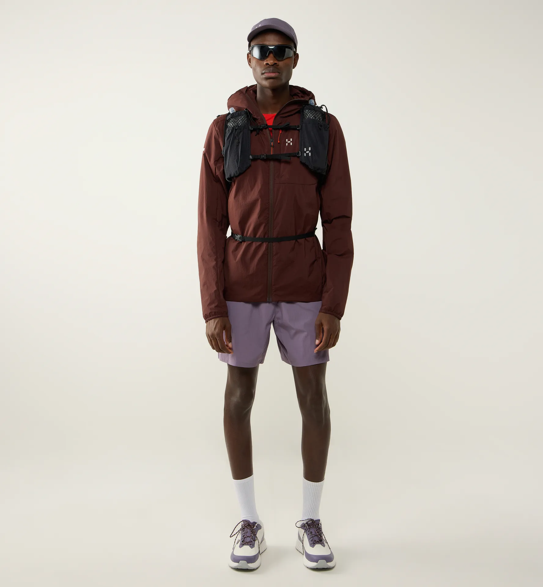 L.I.M Mimic Barrier Hood Men Maroon Trail