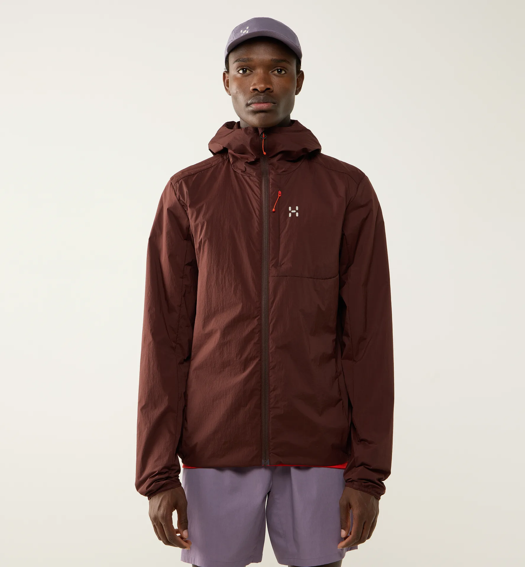L.I.M Mimic Barrier Hood Men Maroon Trail