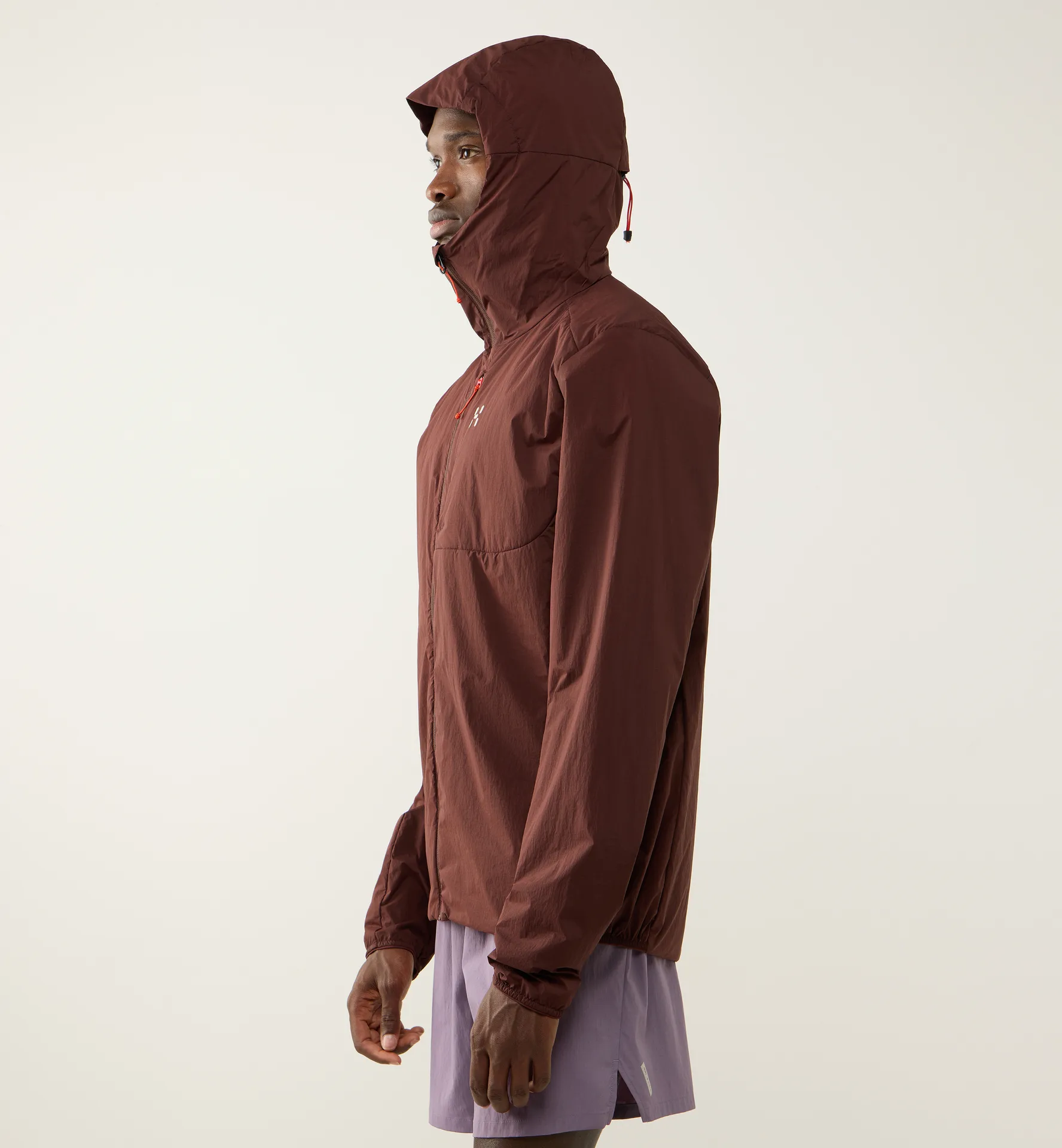 L.I.M Mimic Barrier Hood Men Maroon Trail