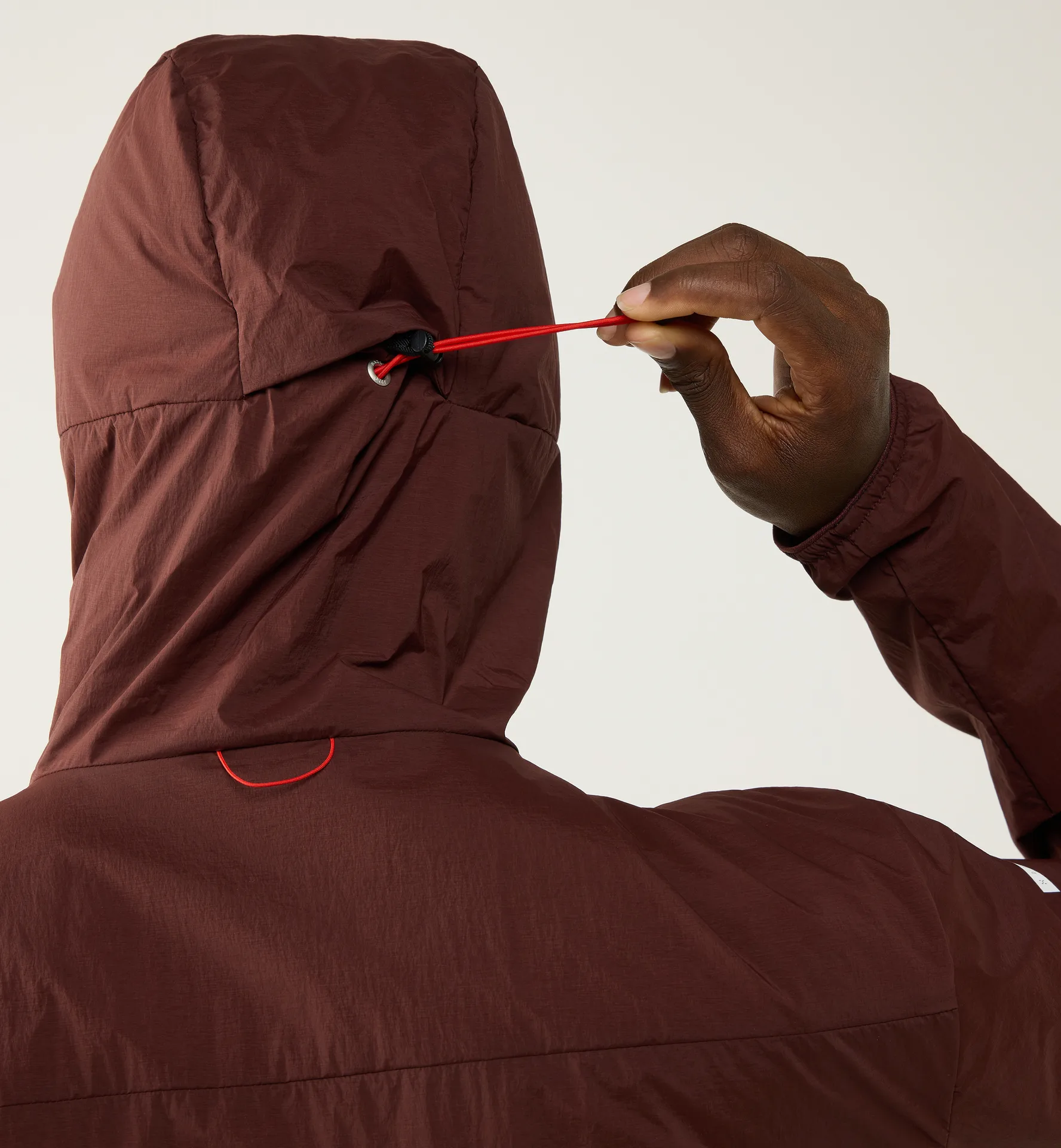 L.I.M Mimic Barrier Hood Men Maroon Trail