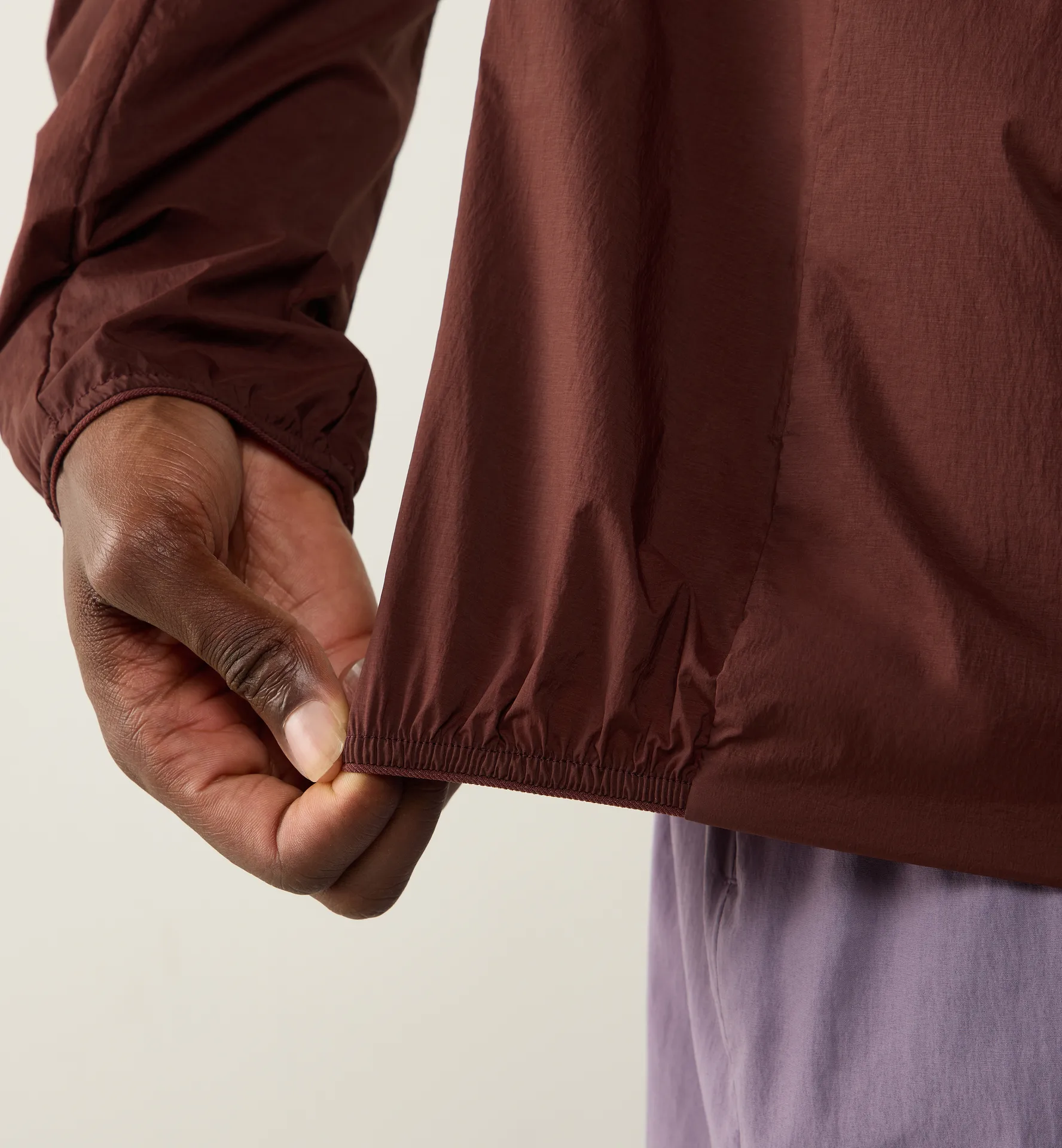 L.I.M Mimic Barrier Hood Men Maroon Trail