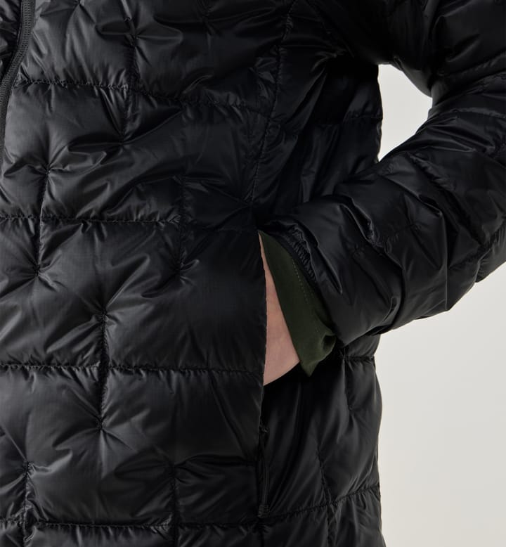 Hede Down Hood Men True Black