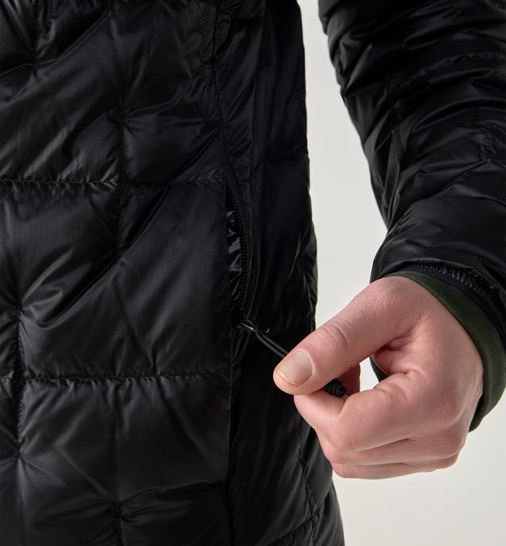 Hede Down Hood Men True Black