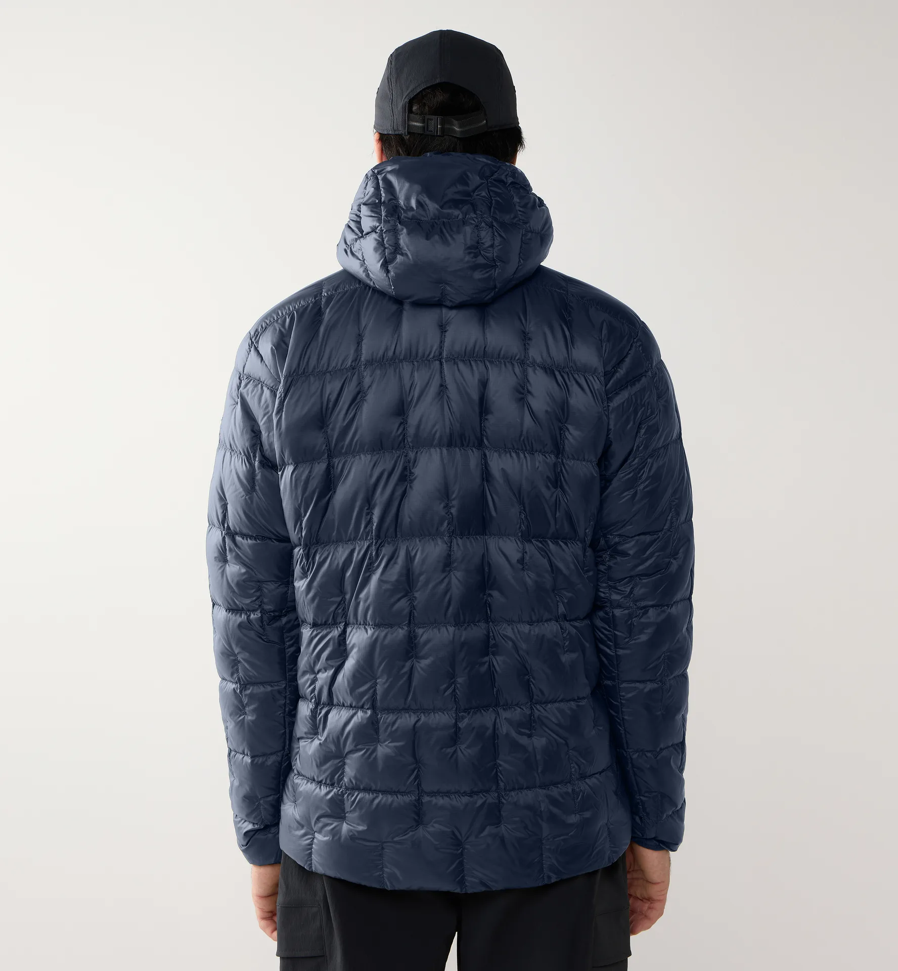 Hede Down Hood Men Tarn Blue